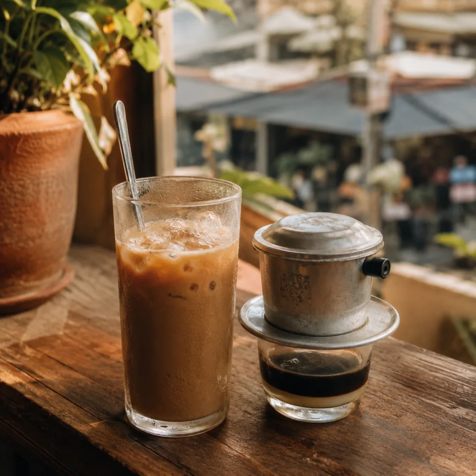 Quầy pha chế buổi sáng